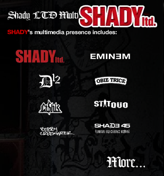 Shady LTD: Eminem, D12, Obie Trice, Cashis, StAt Quo, Bobby Creekwater, Shade 45 and more